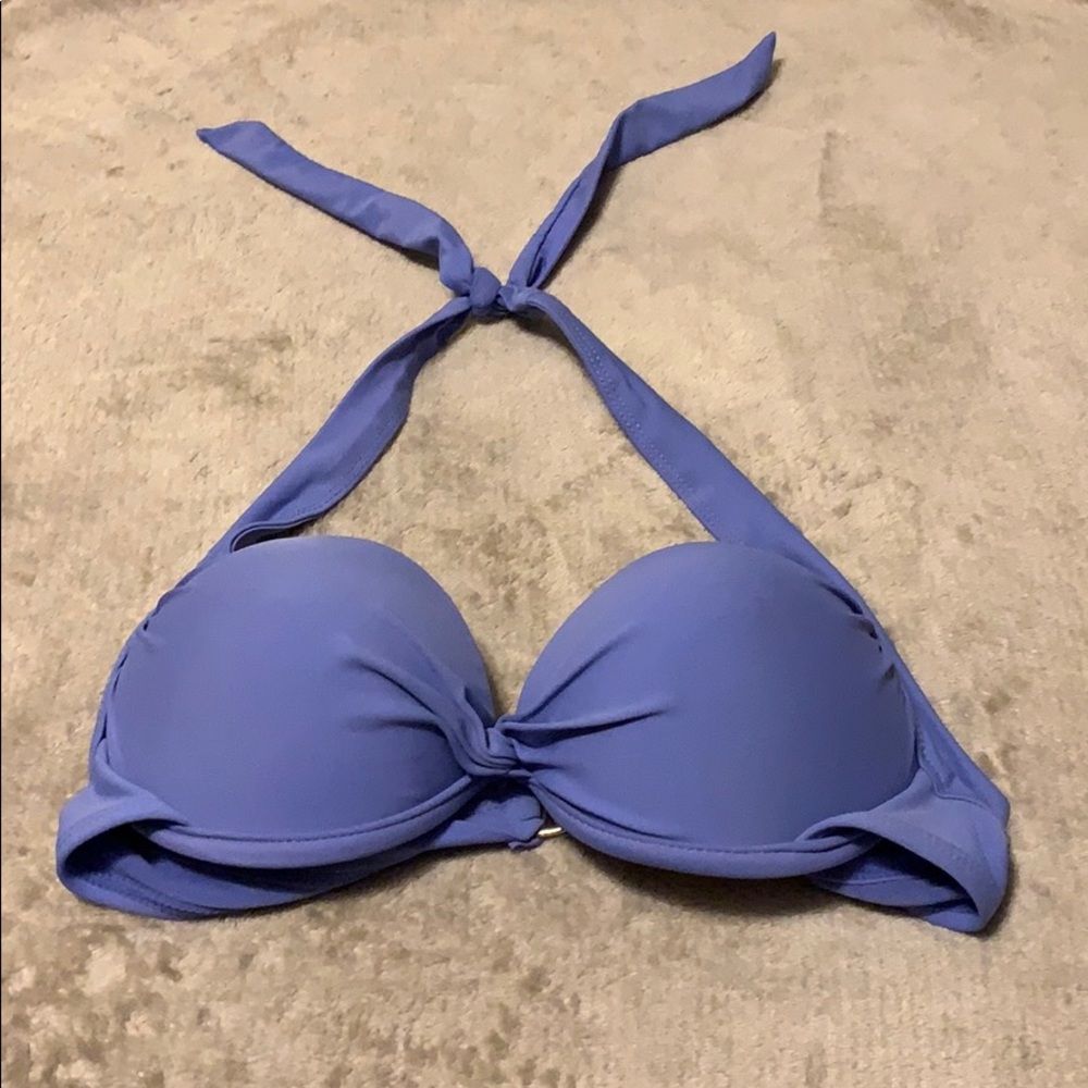 Purple push up swim suit top